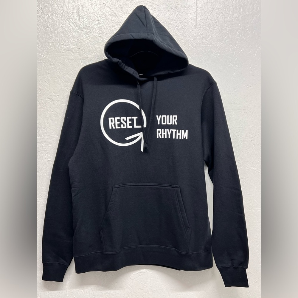 𝅺MEN'S Graphic Hooded Sweatshirt 'Reset Your Rhythm’